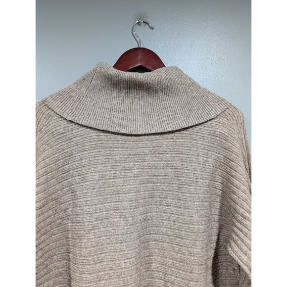 Anthropologie Moth Tisbury Turtleneck Pullover Sweater Tan Knit Womens Large - Picture 16 of 16